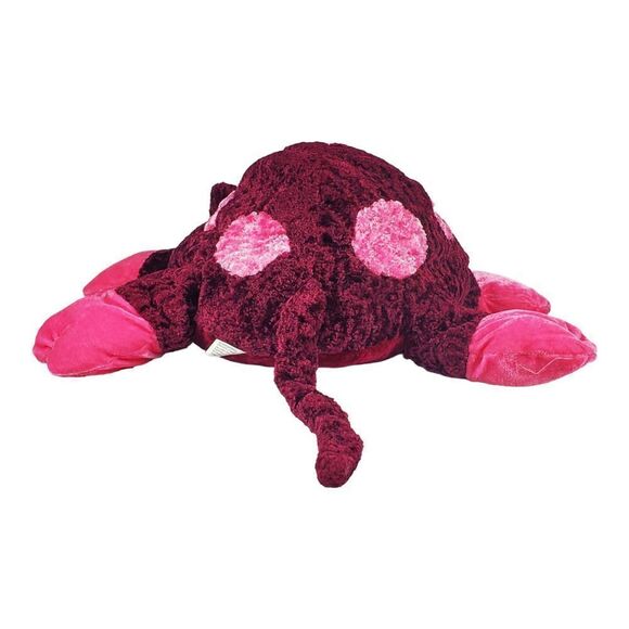 Six Flags Pig Plush Pink Red Spots Prize Toy Amusement Park Floppy Laying Pillow - Picture 4 of 11